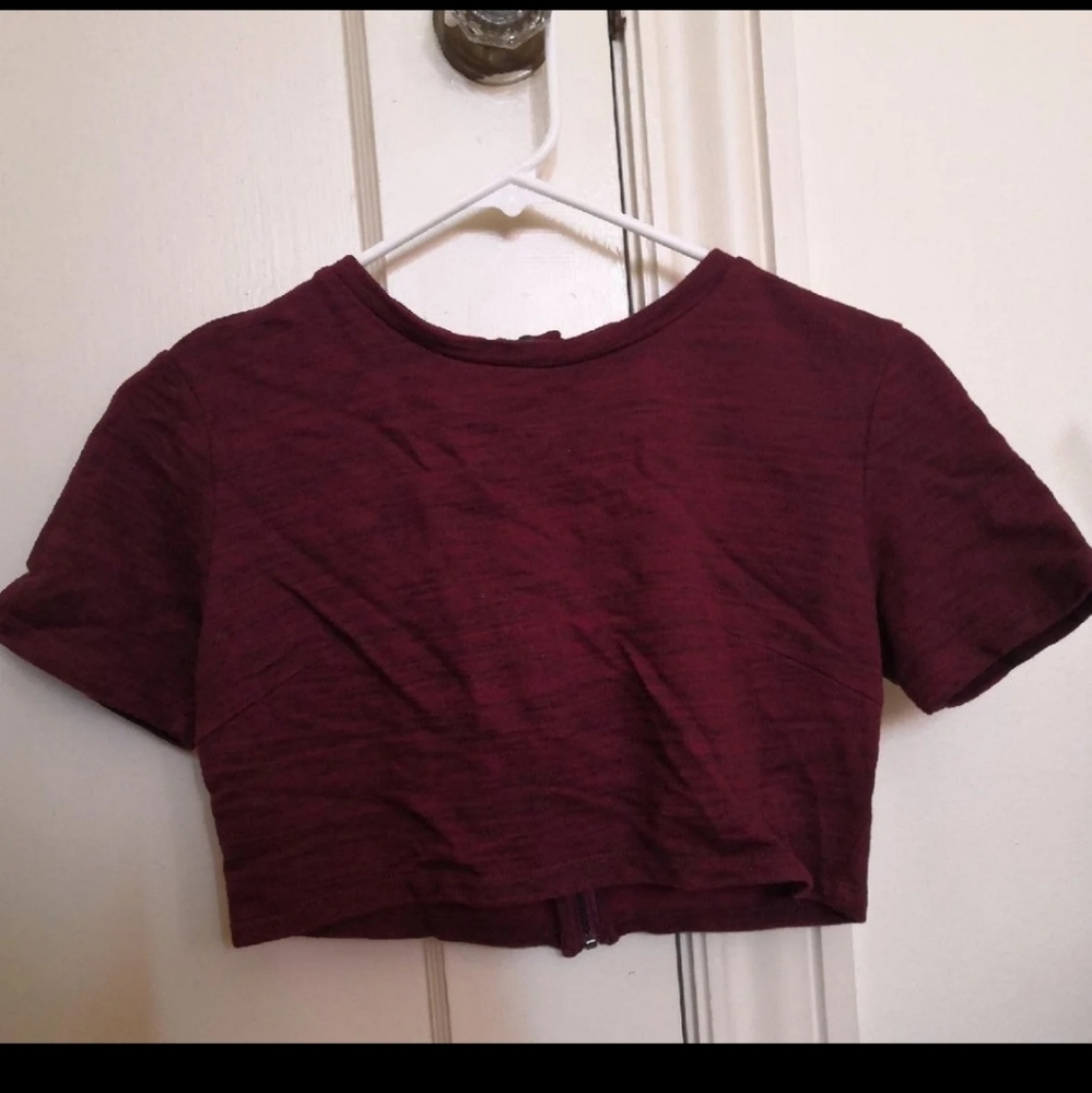Forever 21 Cropped Back - Zipper Up